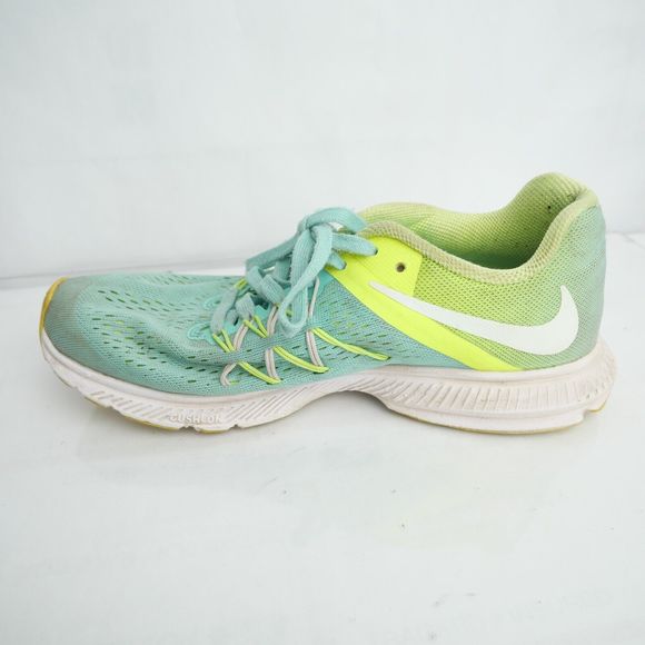 Nike Women's Zoom Winflo 3 Hyper Turquoise/White-Volt Running Shoes Size 7.5 - Picture 4 of 9